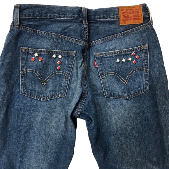 Vintage Levi’s 501 Leather Patch Size 28 - Picture 8 of 16